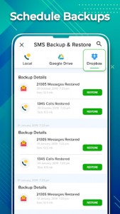 اسکرین شات برنامه EZ SMS Backup and Restore: Recover Deleted Message 5