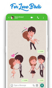 اسکرین شات برنامه WAStickerApps: Romantic Love Stickers for whatsapp 7