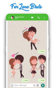 اسکرین شات برنامه WAStickerApps: Romantic Love Stickers for whatsapp 2