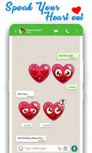 اسکرین شات برنامه WAStickerApps: Romantic Love Stickers for whatsapp 4