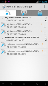 اسکرین شات برنامه Root Call SMS Manager 6