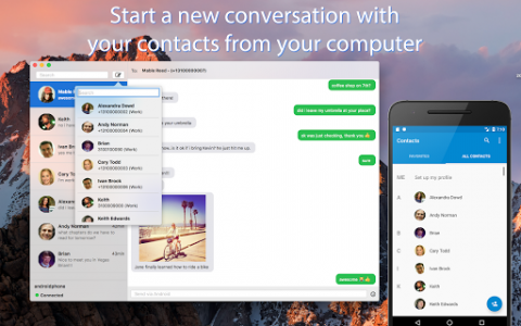 اسکرین شات برنامه DeskSMS - Desktop Text Messaging Messenger 4