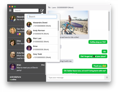 اسکرین شات برنامه DeskSMS - Desktop Text Messaging Messenger 6