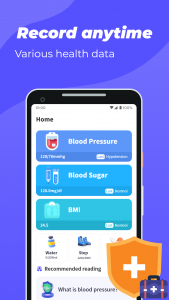 اسکرین شات 1 برنامه Blood Pressure App