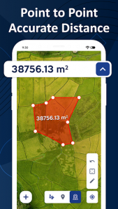اسکرین شات برنامه GPS Field Area Measurement – Area Measuring app 4