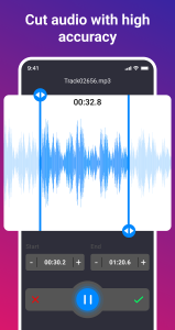 اسکرین شات 1 برنامه Audio Editor, Music Cutter