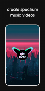 اسکرین شات 1 برنامه VivuVideo-Audio Spectrum Maker