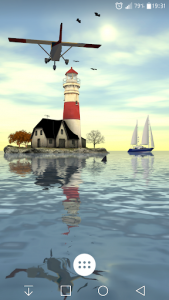 اسکرین شات برنامه Lighthouse 3D Live Wallpaper 1