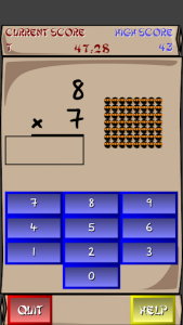 اسکرین شات بازی Multiplication Ninja 7