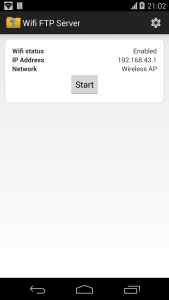 اسکرین شات برنامه WiFi FTP Server 2