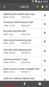 اسکرین شات 3 برنامه Voice Recorder