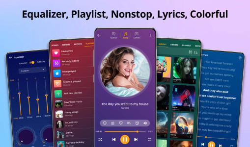 اسکرین شات 1 برنامه Music player