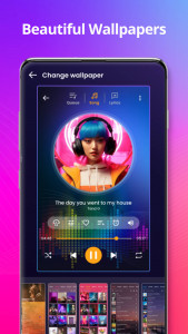 اسکرین شات برنامه Music player 8