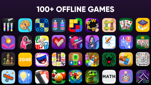 اسکرین شات بازی 100+ Offline Games No WiFi Fun 1