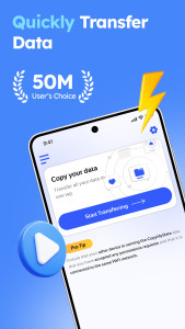 اسکرین شات 1 برنامه Copy My Data: Transfer Content