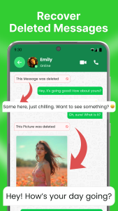 اسکرین شات 1 برنامه Recover Deleted Messages App