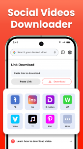 اسکرین شات برنامه All video downloader - Anysave 1