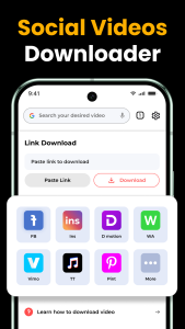 اسکرین شات 1 برنامه X Video Downloader - HD Player