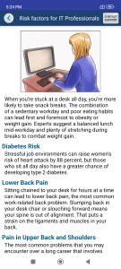 اسکرین شات 3 برنامه Health Diet Foods Fitness Help