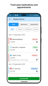 اسکرین شات 6 برنامه Medical Reminder