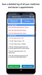 اسکرین شات برنامه Medical Reminder 4