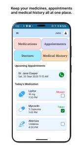 اسکرین شات 1 برنامه Medical Reminder