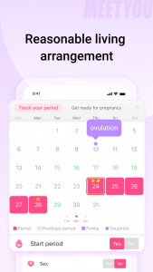 اسکرین شات برنامه MeetYou - Period Tracker 3