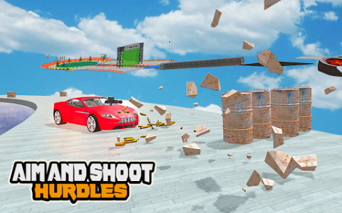 اسکرین شات برنامه Mega Car Ramp Impossible Stunt Game 3