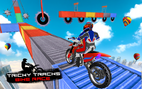 اسکرین شات بازی Mega Ramp Bike Impossible Stunt Race 3