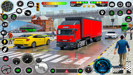 اسکرین شات برنامه Crazy Truck Transport Car Game 2
