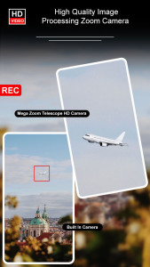 اسکرین شات 1 برنامه Mega Zoom Telescope HD Camera