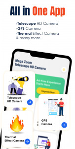 اسکرین شات 2 برنامه Mega Zoom Telescope HD Camera