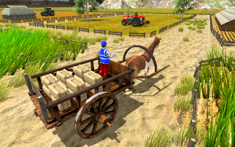 اسکرین شات بازی Offroad Tractor Trolley Simulator Cargo Driver 3D 5