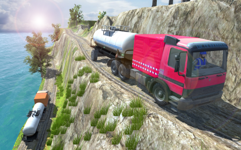 اسکرین شات بازی Oil Tanker Truck Sim Games 3D 3