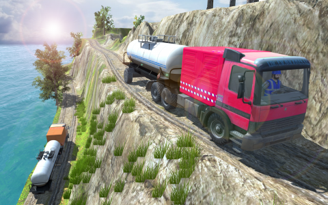 اسکرین شات 3 بازی Oil Truck Transport Truck Game