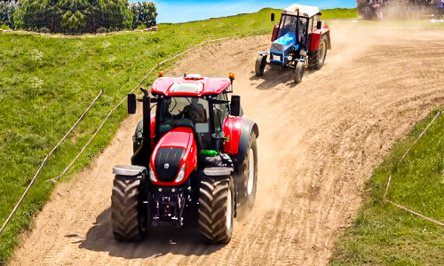 اسکرین شات بازی Tractor Racing Tractor Trolley 1