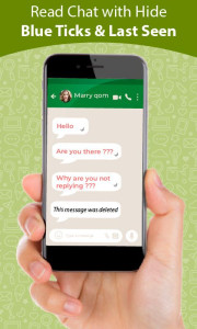 اسکرین شات 1 برنامه Unseen - Read Message No Seen