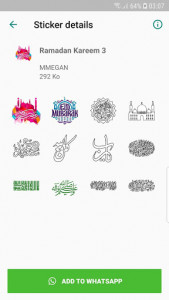 اسکرین شات برنامه Ramadan Kareem stickers 4