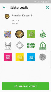 اسکرین شات برنامه Ramadan Kareem stickers 3