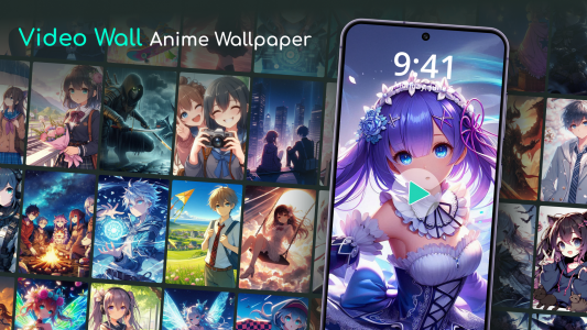اسکرین شات 1 برنامه Video Wall - Anime Wallpaper