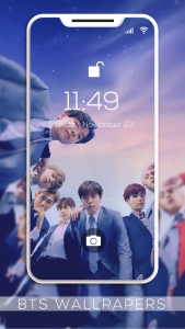اسکرین شات 3 برنامه BTS Wallpaper