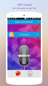 اسکرین شات 5 برنامه Super Voice Recorder