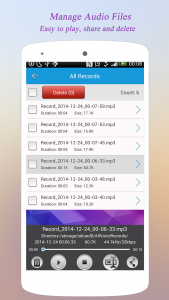 اسکرین شات برنامه Super Voice Recorder 2