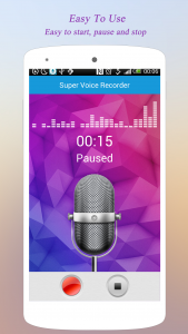 اسکرین شات برنامه Super Voice Recorder 7