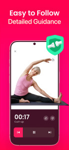 اسکرین شات 5 برنامه LazyFit: Chair Yoga & Pilates
