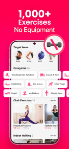 اسکرین شات 4 برنامه LazyFit: Chair Yoga & Pilates