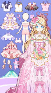 اسکرین شات بازی Anime Princess Dress Up Game 3