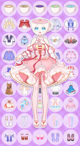 اسکرین شات 1 بازی Anime Princess Dress Up Game