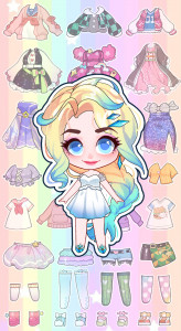 اسکرین شات بازی Hair Doll 2：Dress Up Game 4