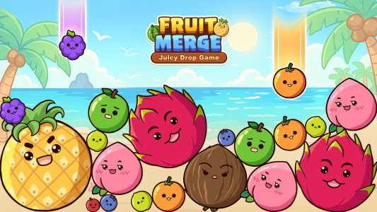 اسکرین شات 1 بازی Fruit Merge: Juicy Drop Game